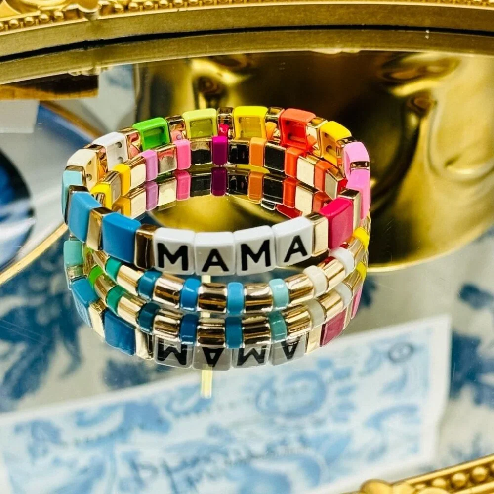 🆕 ROXANNE ASSOULIN 🧿 Set of Two Bracelets - MAMA Rainbow Bracelets - Picture 8 of 16